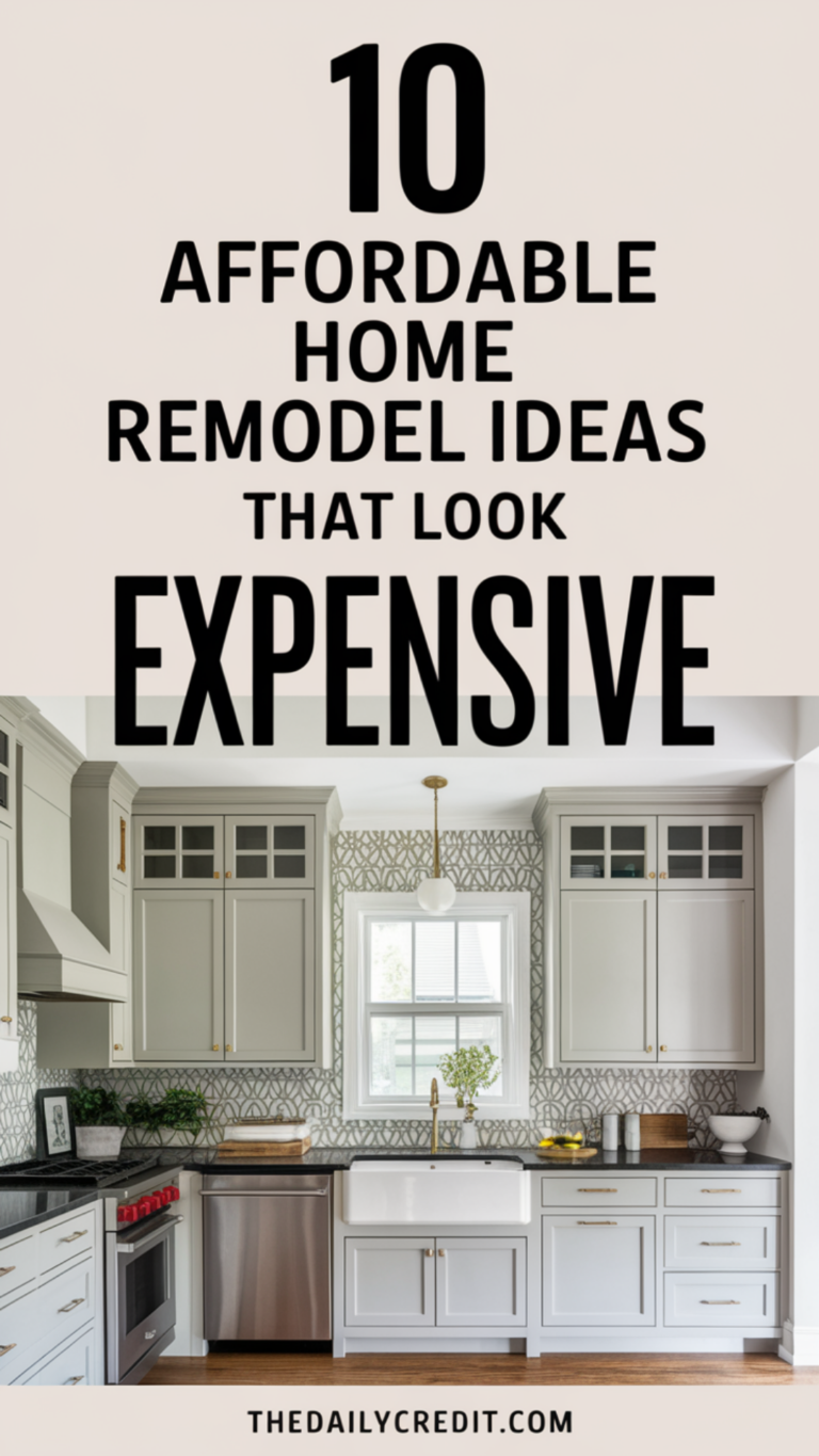 10 Affordable Home Remodel Ideas That Look Expensive