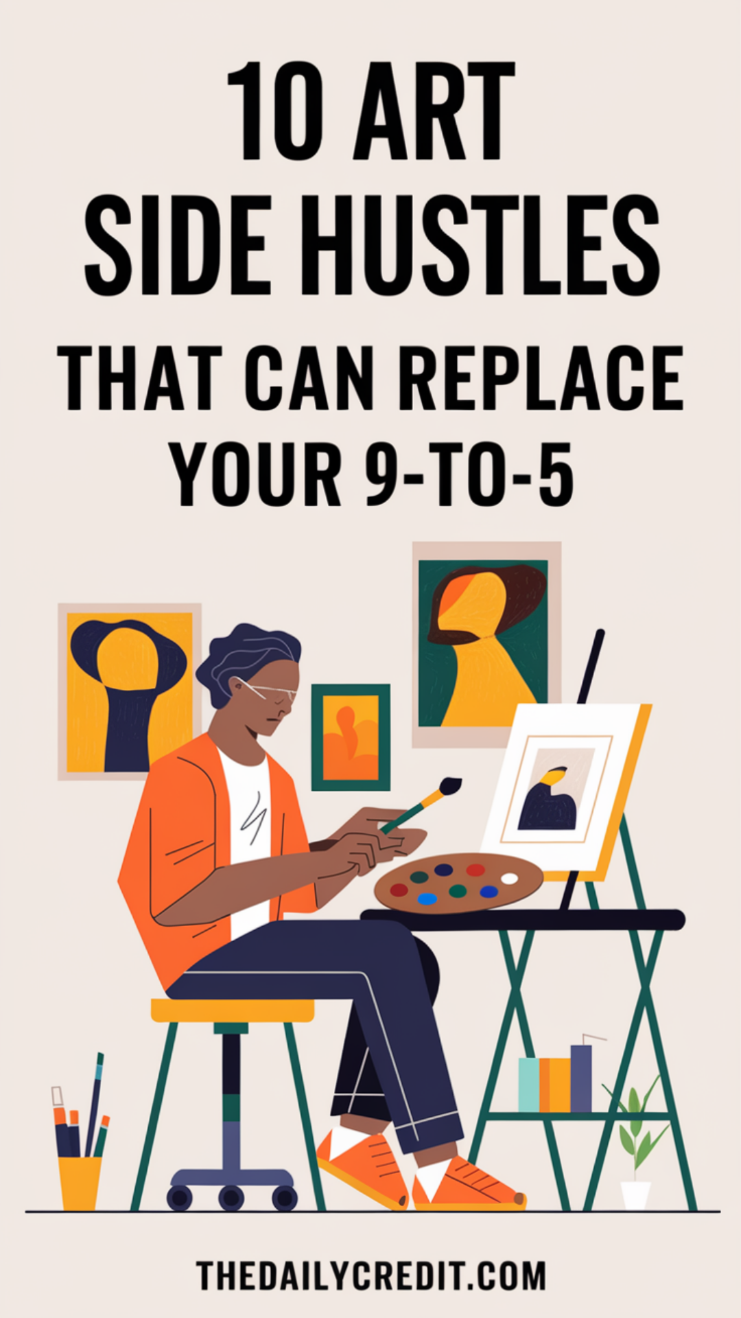 10 Art Side Hustles That Can Replace Your 9-to-5