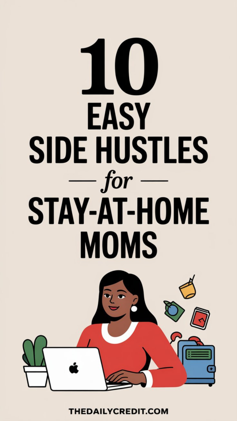 10 Easy Side Hustles for Stay-at-Home Moms 10 Easy Side Hustles for Stay-at-Home Moms