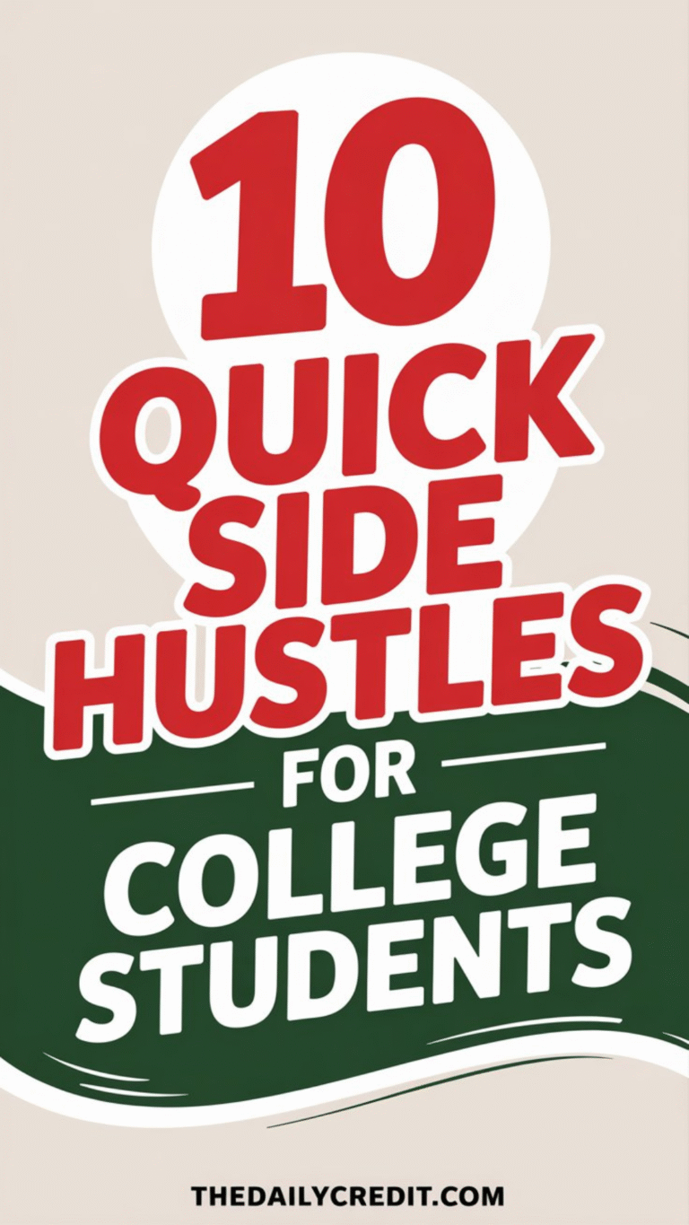 10 Quick Side Hustles for College Students
