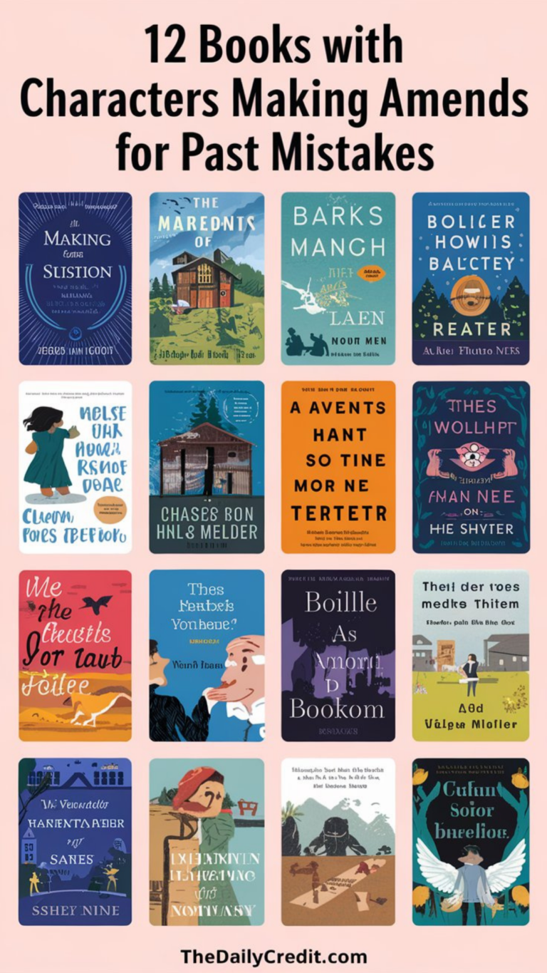 12 books with characters making amends for past mistakes
