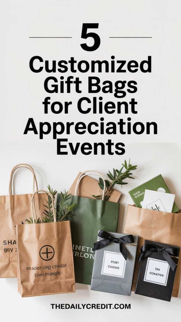 5 Customized Gift Bags for Client Appreciation Events 5 Customized Gift Bags for Client Appreciation Events