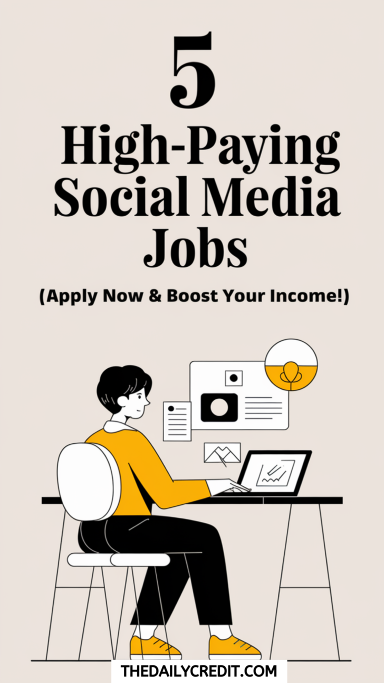 5 High-Paying Social Media Jobs (Apply Now & Boost Your Income!)