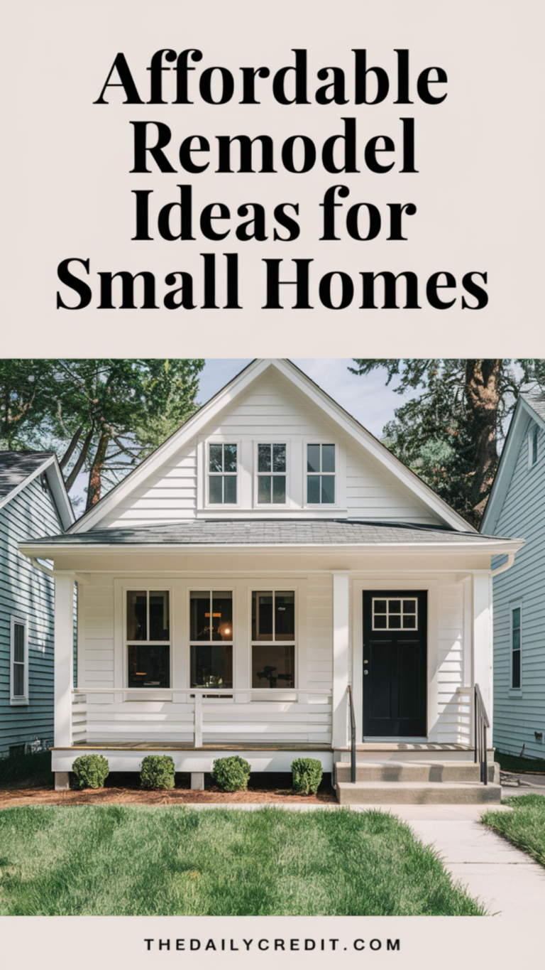 Affordable Remodel Ideas for Small Homes