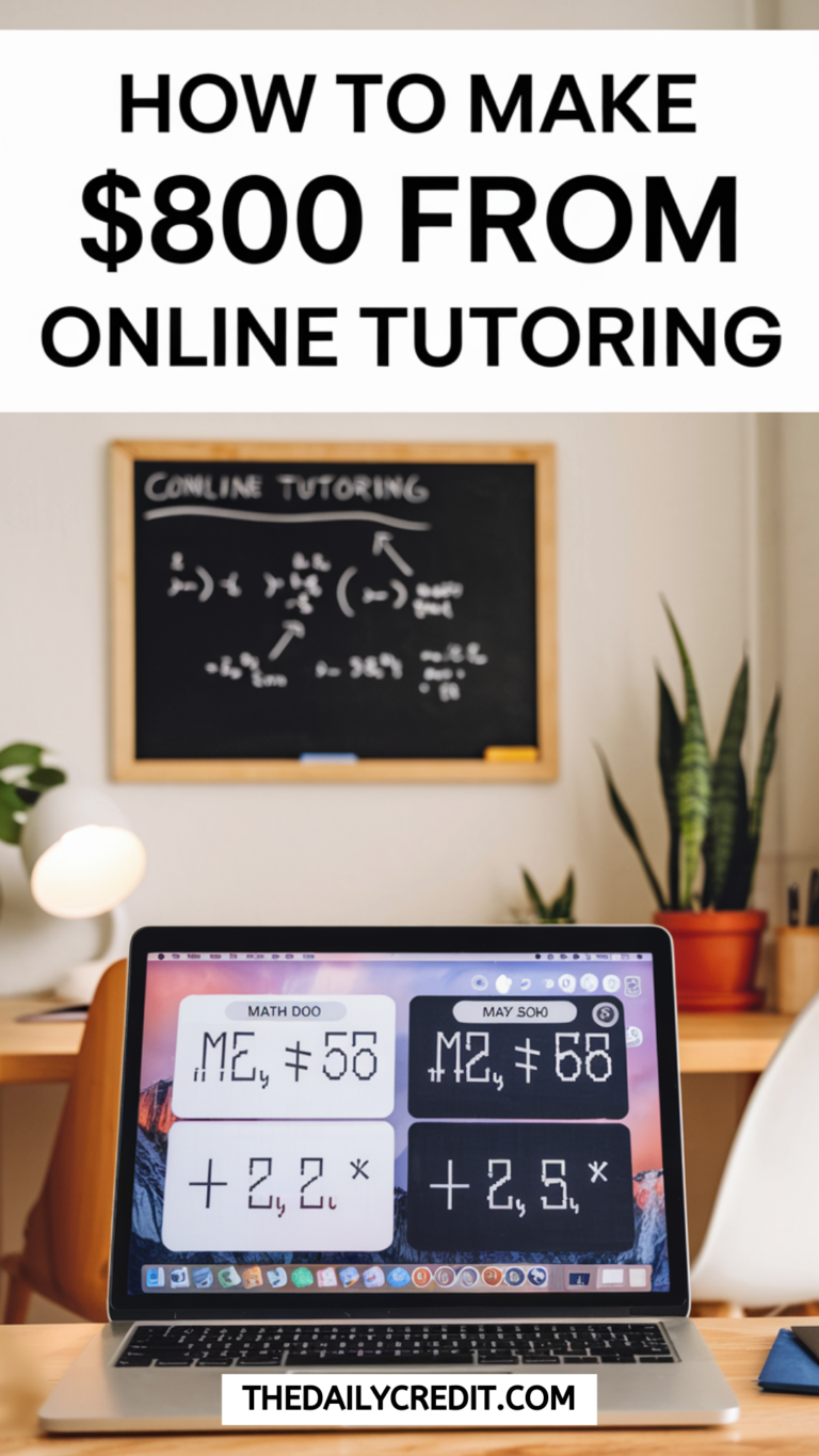 How to Make 800$ from Online Tutoring How to Make 800 from Online Tutoring